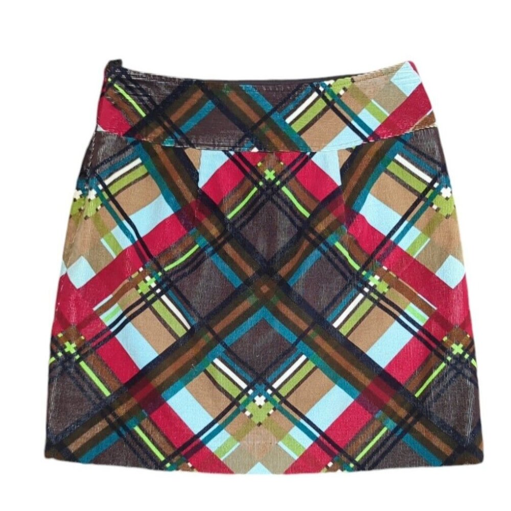 Etcetera Mini Skirt Sz‎ 6 Velvet Corduroy A Line Goblincore Grunge Y2K Retro - Picture 2 of 11
